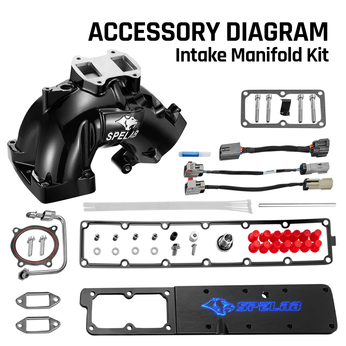 Intake Horn/Manifold Grid Heater for 2007-2024 Dodge Ram 2500/3500 6.7 Diesel | SPELAB - Image 3