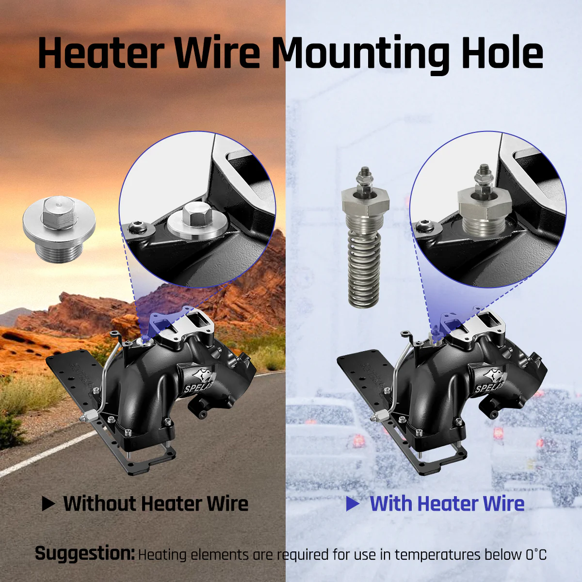 Intake Horn/Manifold Grid Heater for 2007-2024 Dodge Ram 2500/3500 6.7 Diesel | SPELAB - Image 6