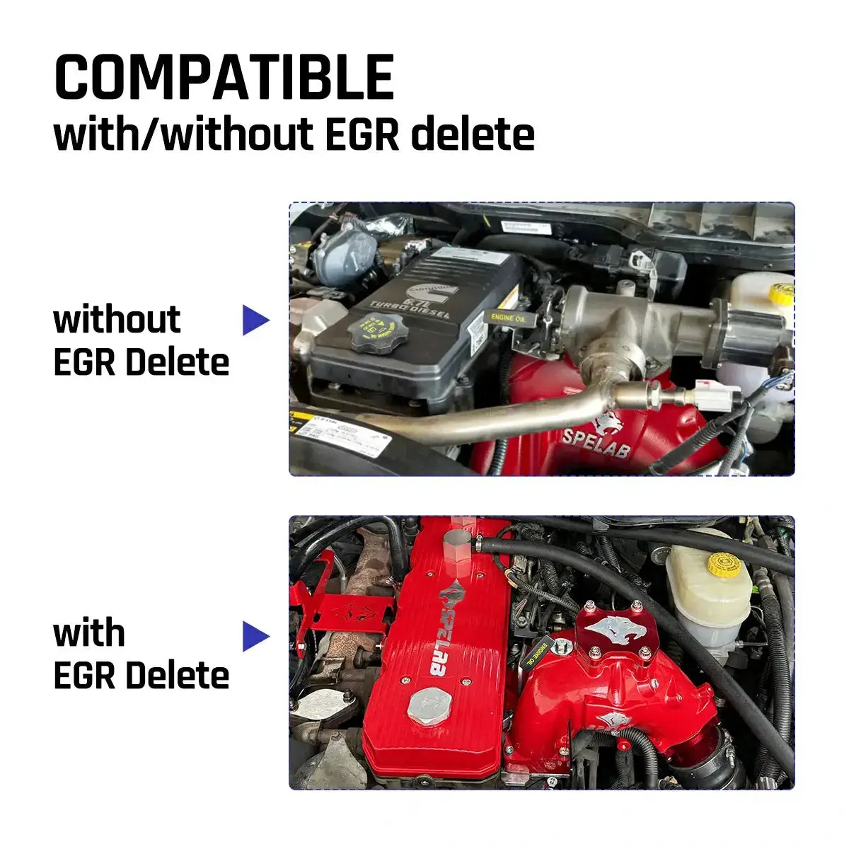 Intake Horn/Manifold Grid Heater for 2007-2024 Dodge Ram 2500/3500 6.7 Diesel | SPELAB - Image 8