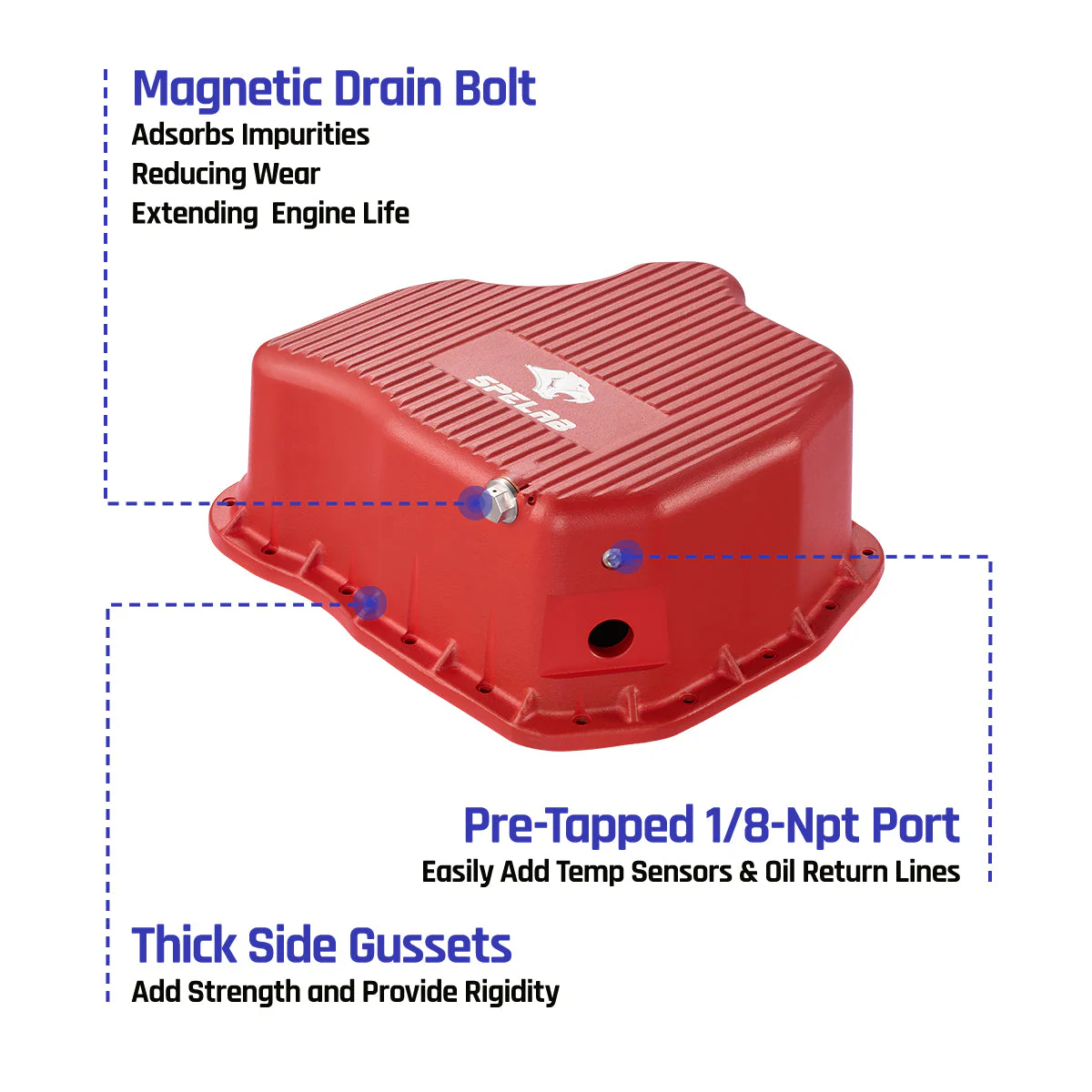 Oil Pan for 2011-2016 LML Chevrolet/GMC 2500HD 3500HD 6.6L Duramax | SPELAB - Image 3