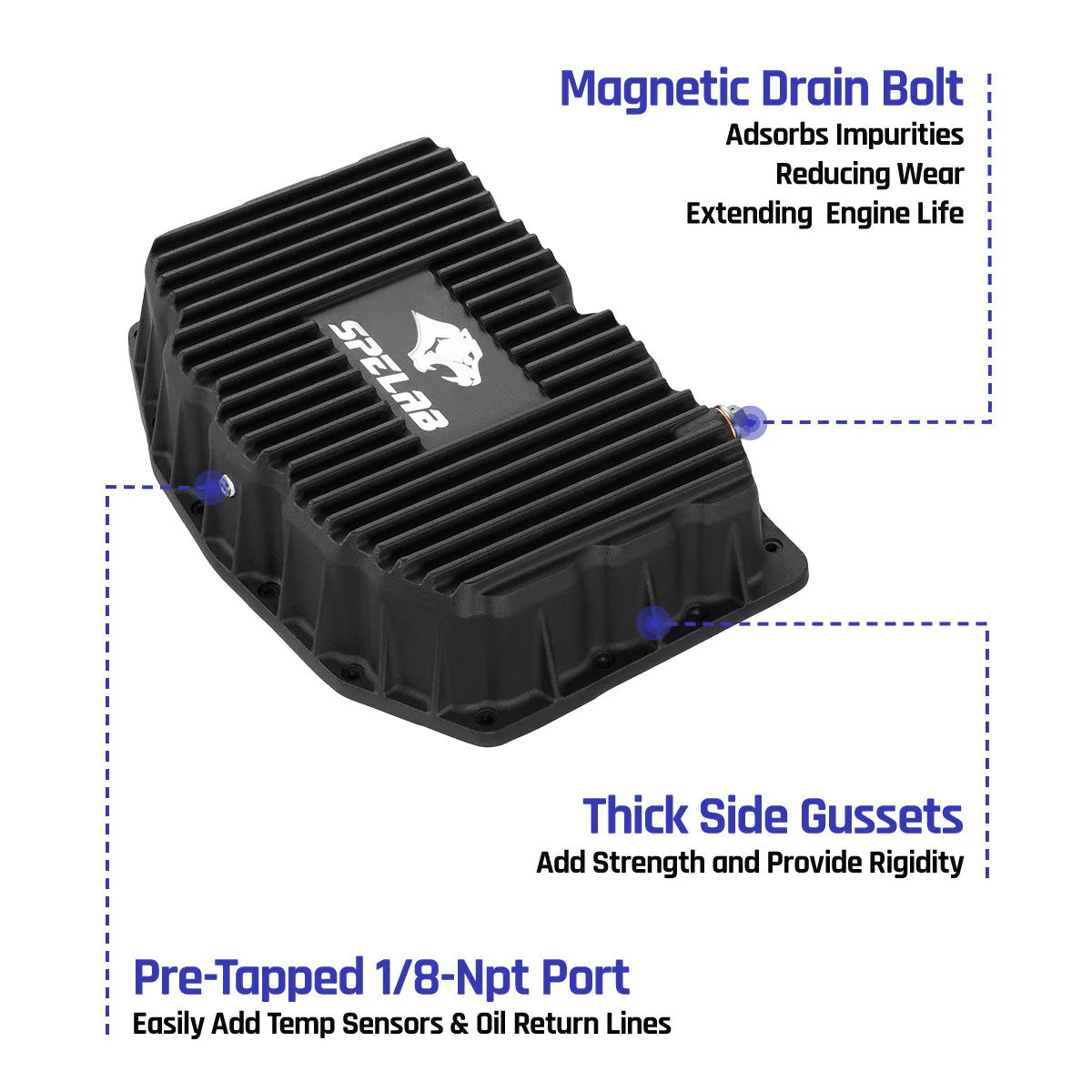Oil Pan for 2011-2025 Ford F250 F350 F450 6.7L Powerstroke Diesel | SPELAB - Image 3