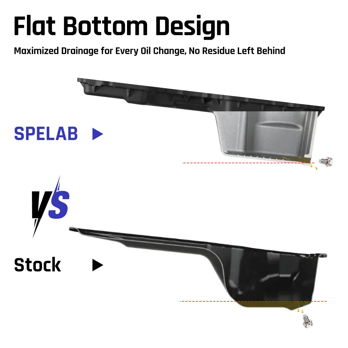 Oil Pan for 2017-2025 L5P Chevrolet/GMC 2500HD 3500HD 6.6L Duramax | SPELAB - Image 4