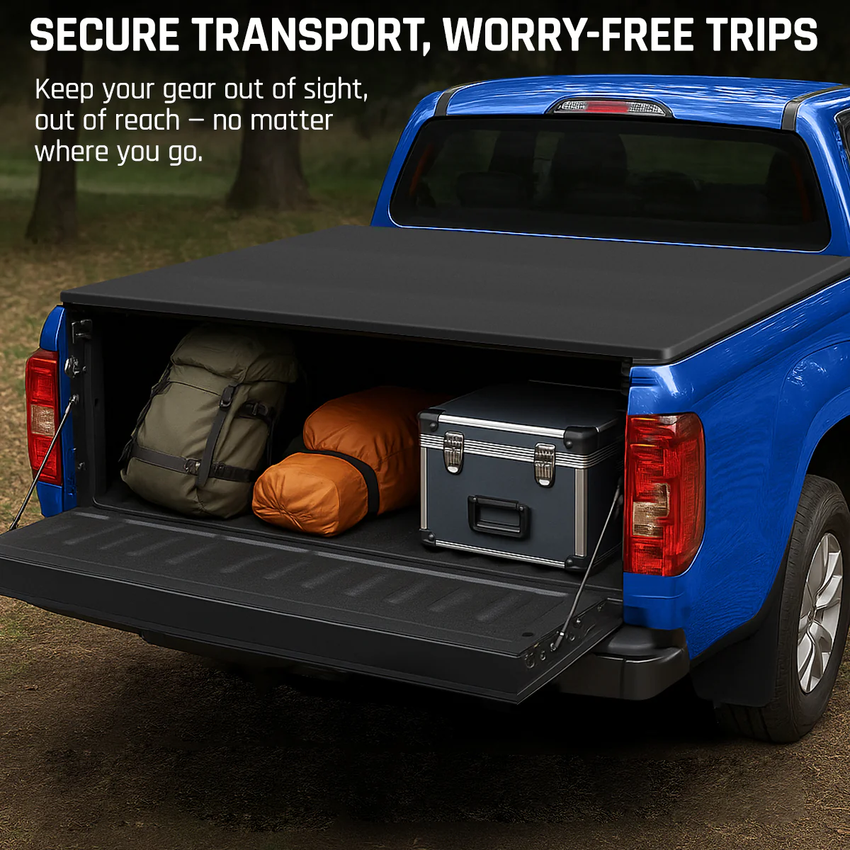 Soft Tri-fold Tonneau Cover 6.75 ft for 2017-2025 Ford F250 F350 Super Duty | SPELAB - Image 6