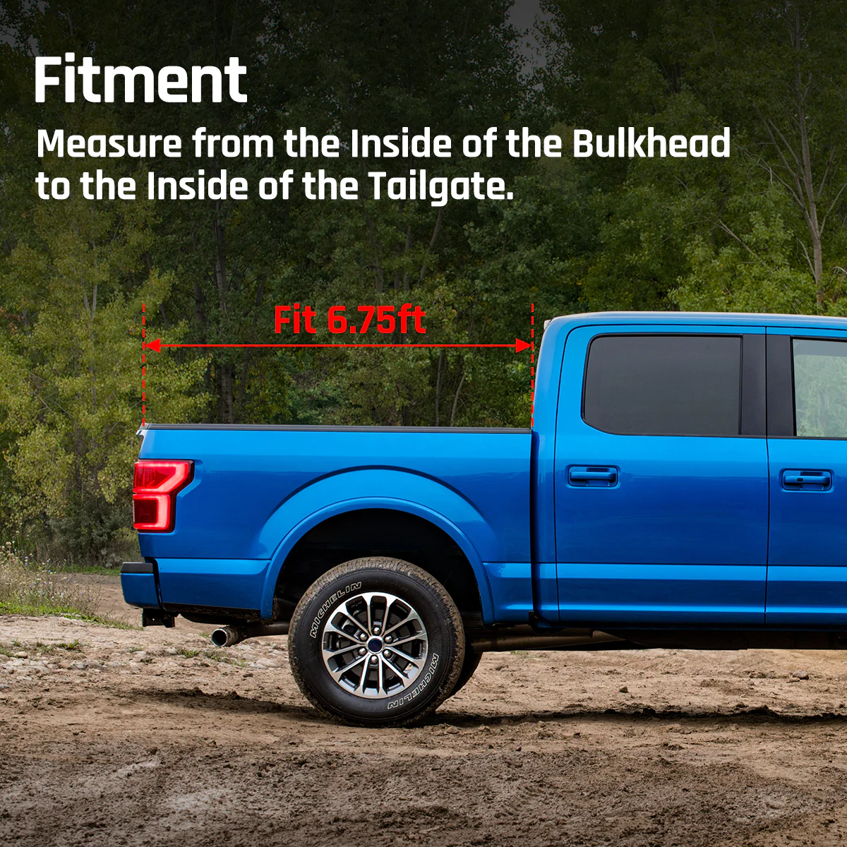 Soft Tri-fold Tonneau Cover 6.75 ft for 2017-2025 Ford F250 F350 Super Duty | SPELAB - Image 7