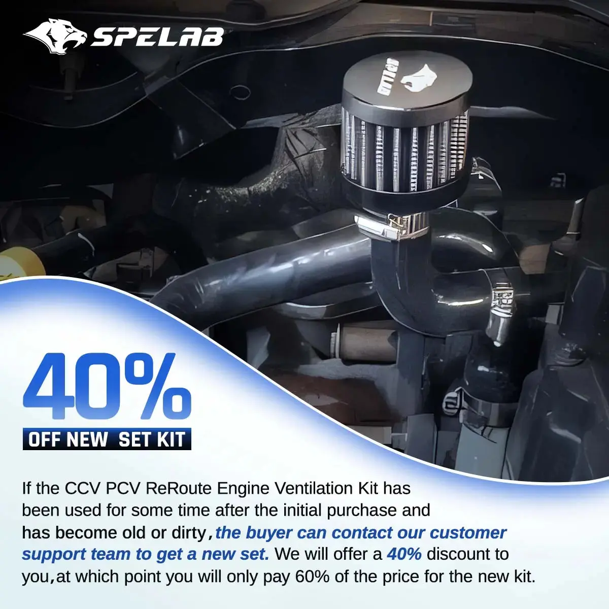 CCV PCV ReRoute Engine Ventilation Kit for Dodge Ram 6.7L Diesel | SPELAB - Image 3