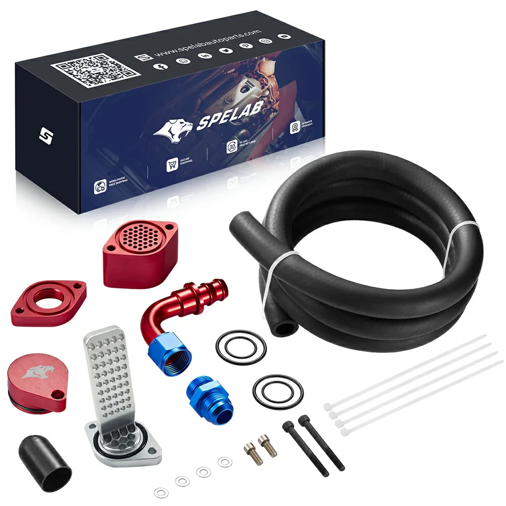 SPELAB Enhanced CCV/PCV Reroute/Delete Engine Ventilation Kit For 11-25 Ford 6.7L Powerstroke - Image 8