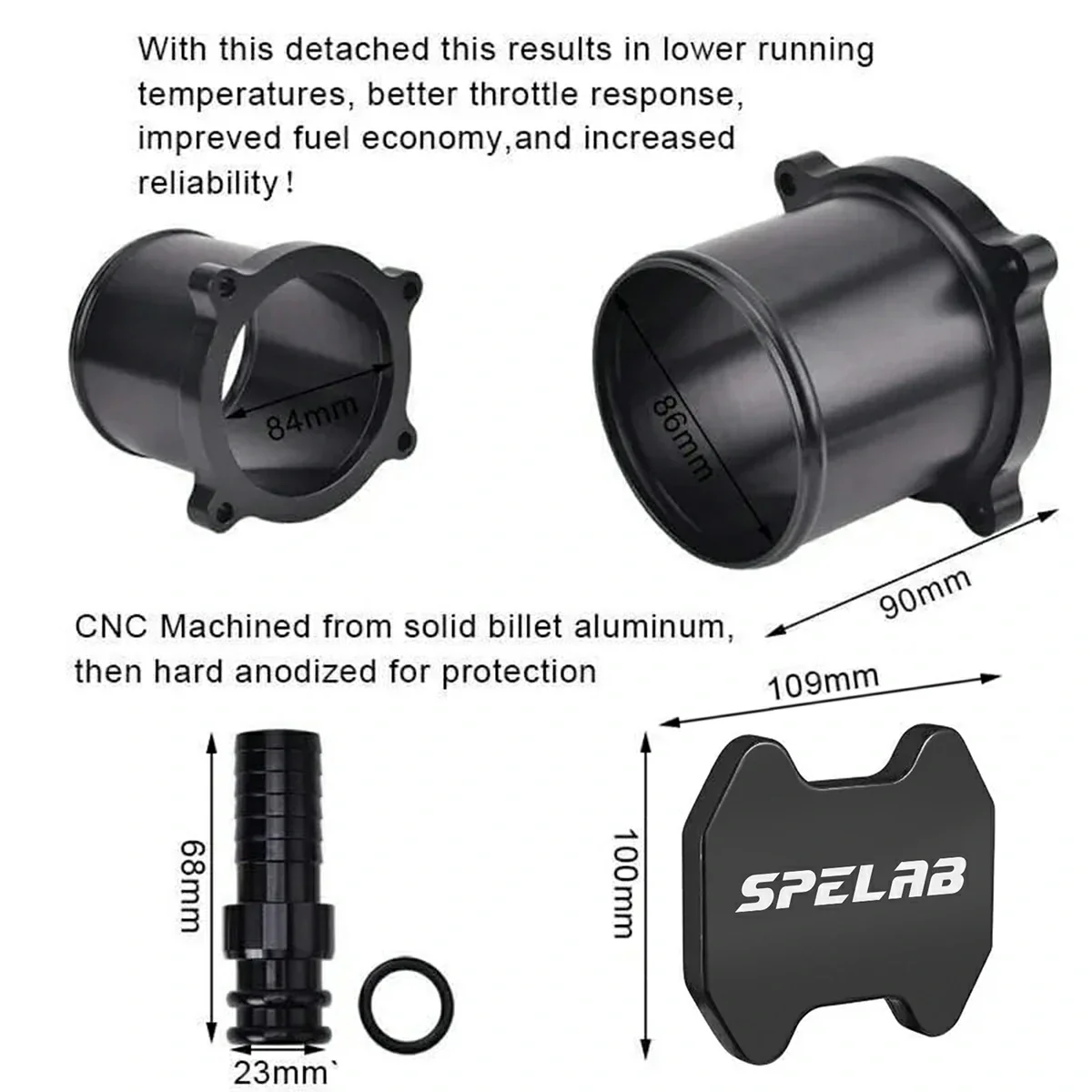 SPELAB for 13-18 Dodge Ram 6.7L Diesel EGR Plate Cooler & Throttle Valve Delete Kit - Image 7