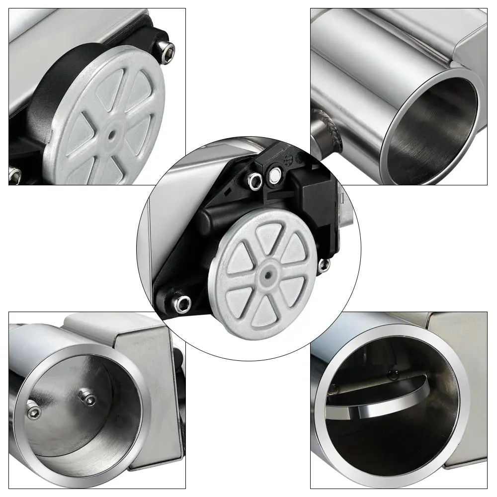 SPELAB One-Piece 2.0/2.5/3.0 Inch Dual Electric Exhaust Cutout Remote Kit with One Controller - Image 3