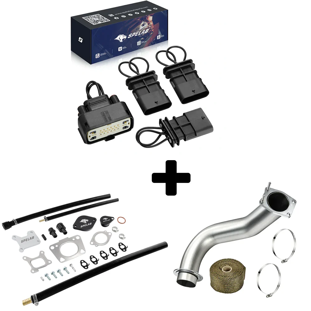 SPELAB 2017-2025 6.6L Duramax L5P EGR Valve Cooler Delete Kit - Image 16