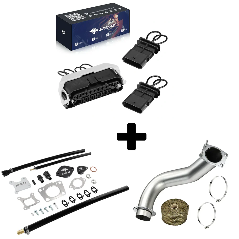 SPELAB 2017-2025 6.6L Duramax L5P EGR Valve Cooler Delete Kit - Image 17