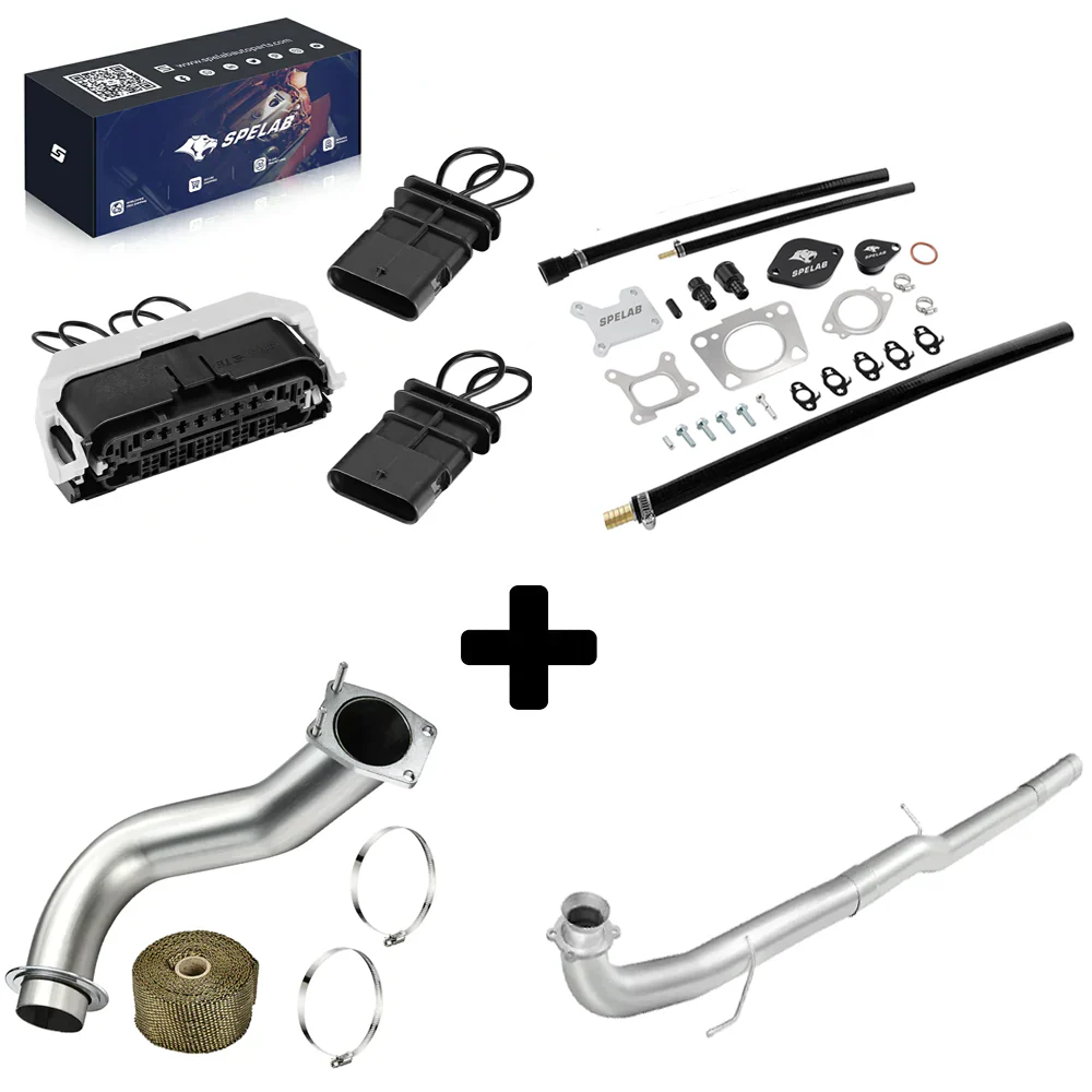 SPELAB 2017-2025 6.6L Duramax L5P EGR Valve Cooler Delete Kit - Image 24