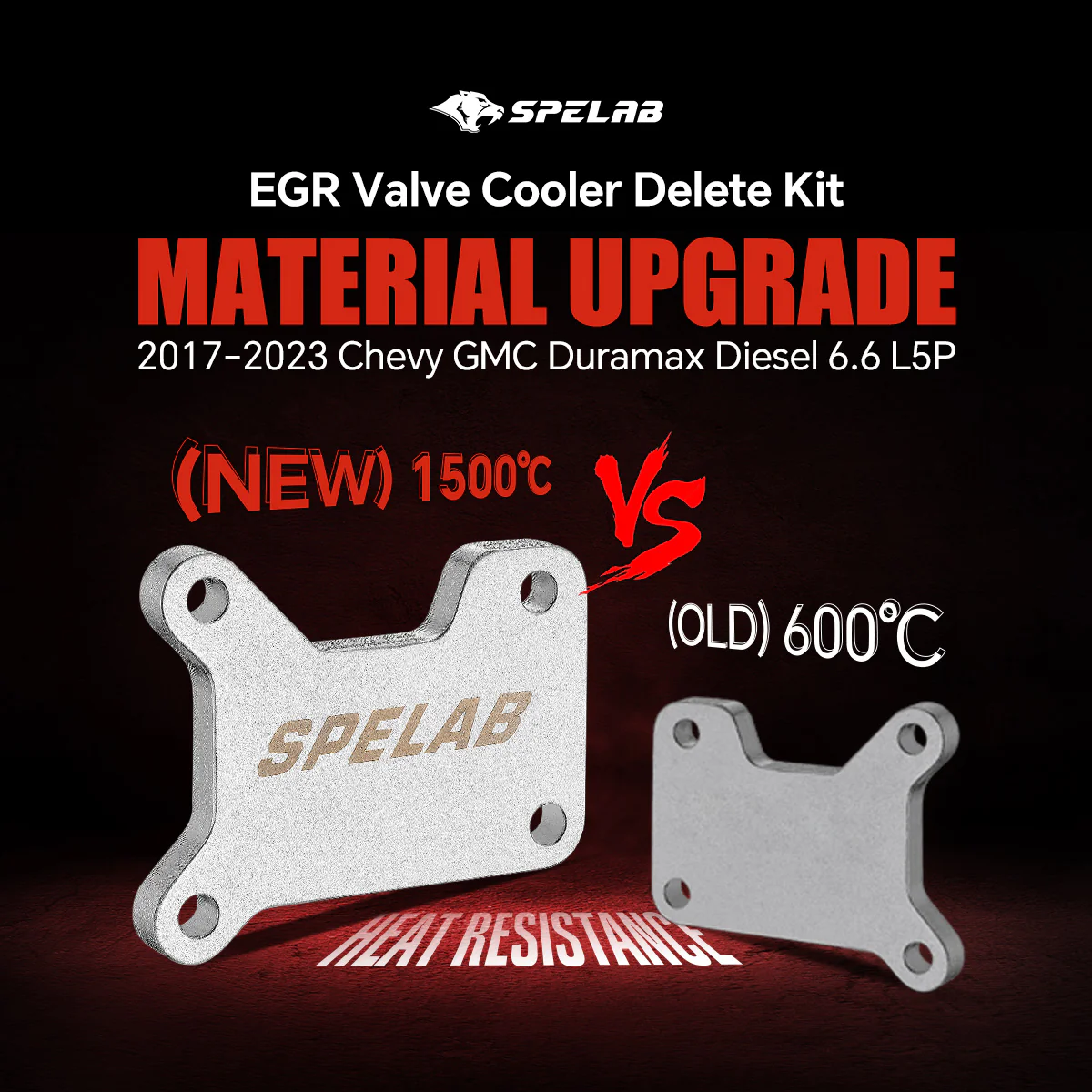 SPELAB 2017-2025 6.6L Duramax L5P EGR Valve Cooler Delete Kit - Image 4