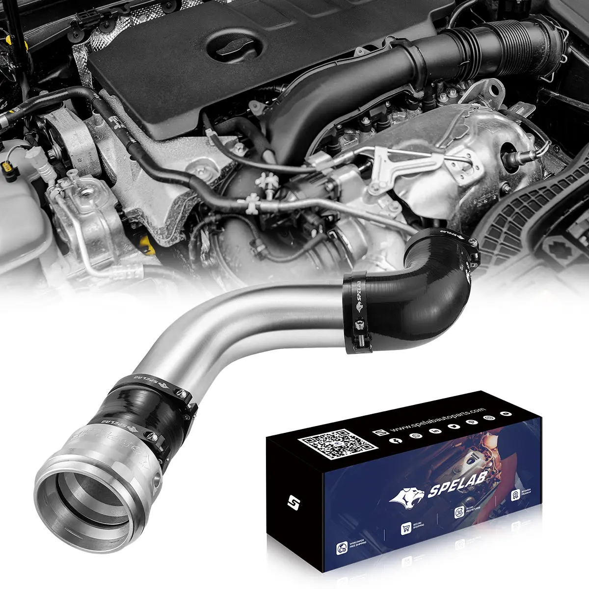 Intercooler Pipe Kit for 2017-2024 6.7 Powerstroke Ford F250 F350 F450 | SPELAB - Image 3