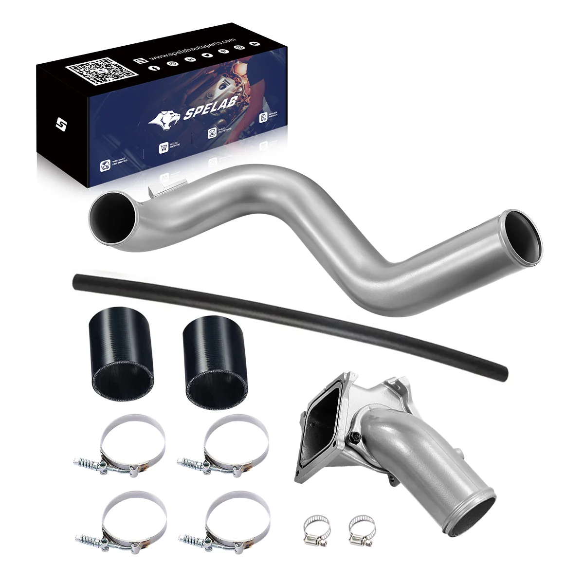 3 Inch Y-Bridge Cold Side Intercooler Pipe for 2006-2010 6.6 Duramax LBZ LMM | SPELAB - Image 3
