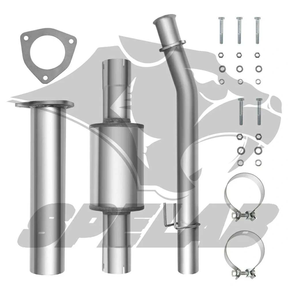 4‘’ 2011-2023 Ford 6.7 Powerstroke DPF Delete Race Pipe w/Muffler | SPELAB - Image 5