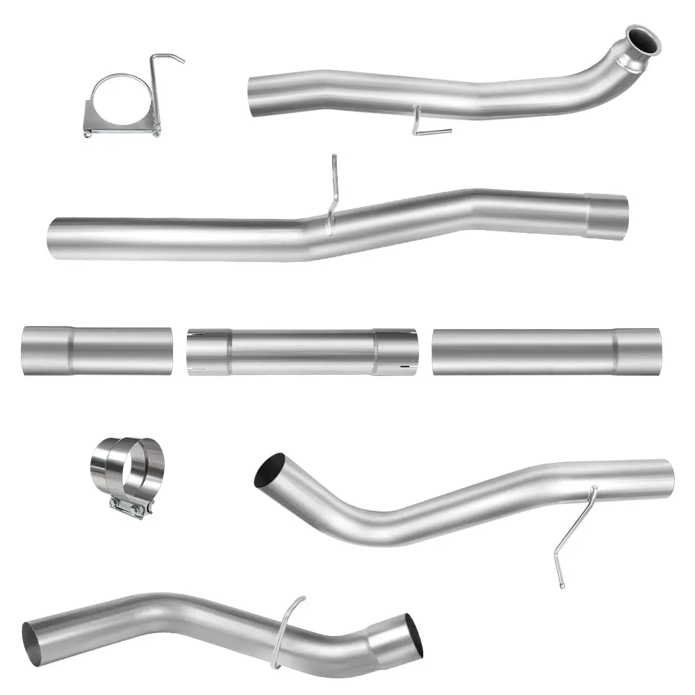 SPELAB 4"/5" Downpipe-Back 2011-2015 LML 6.6 Duramax DPF Delete Race Pipe（Free Exhaust Tips） - Image 4