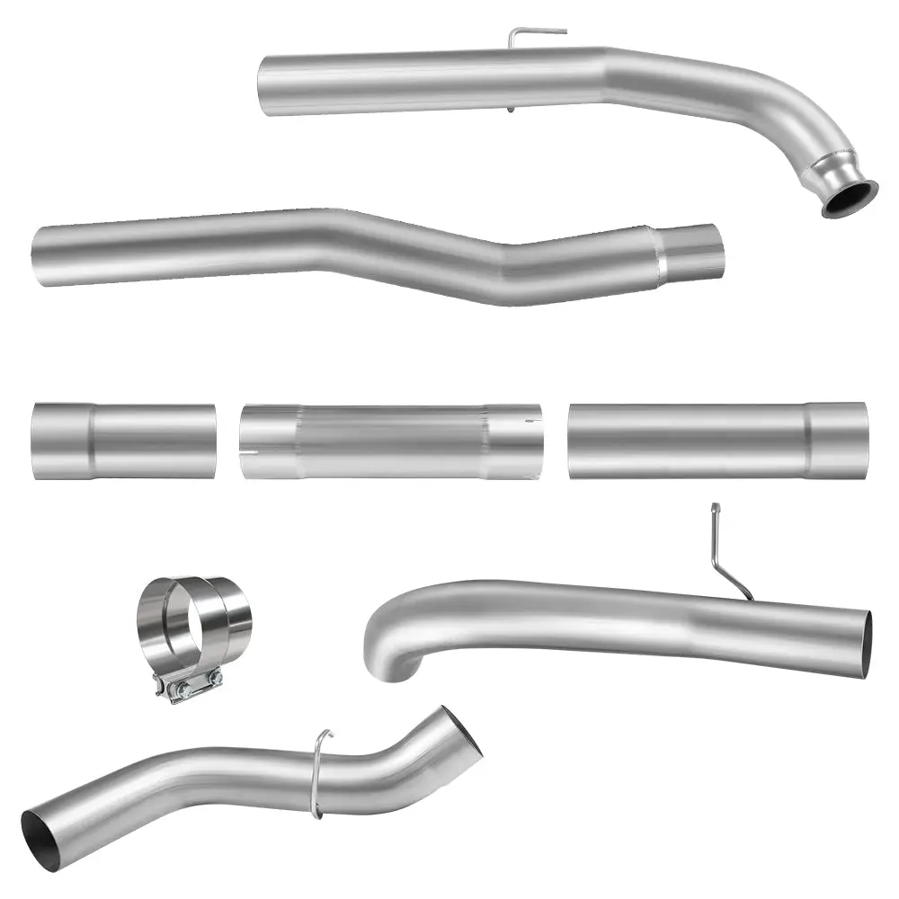 SPELAB 4"/5" Downpipe-Back 2011-2015 LML 6.6 Duramax DPF Delete Race Pipe（Free Exhaust Tips） - Image 5