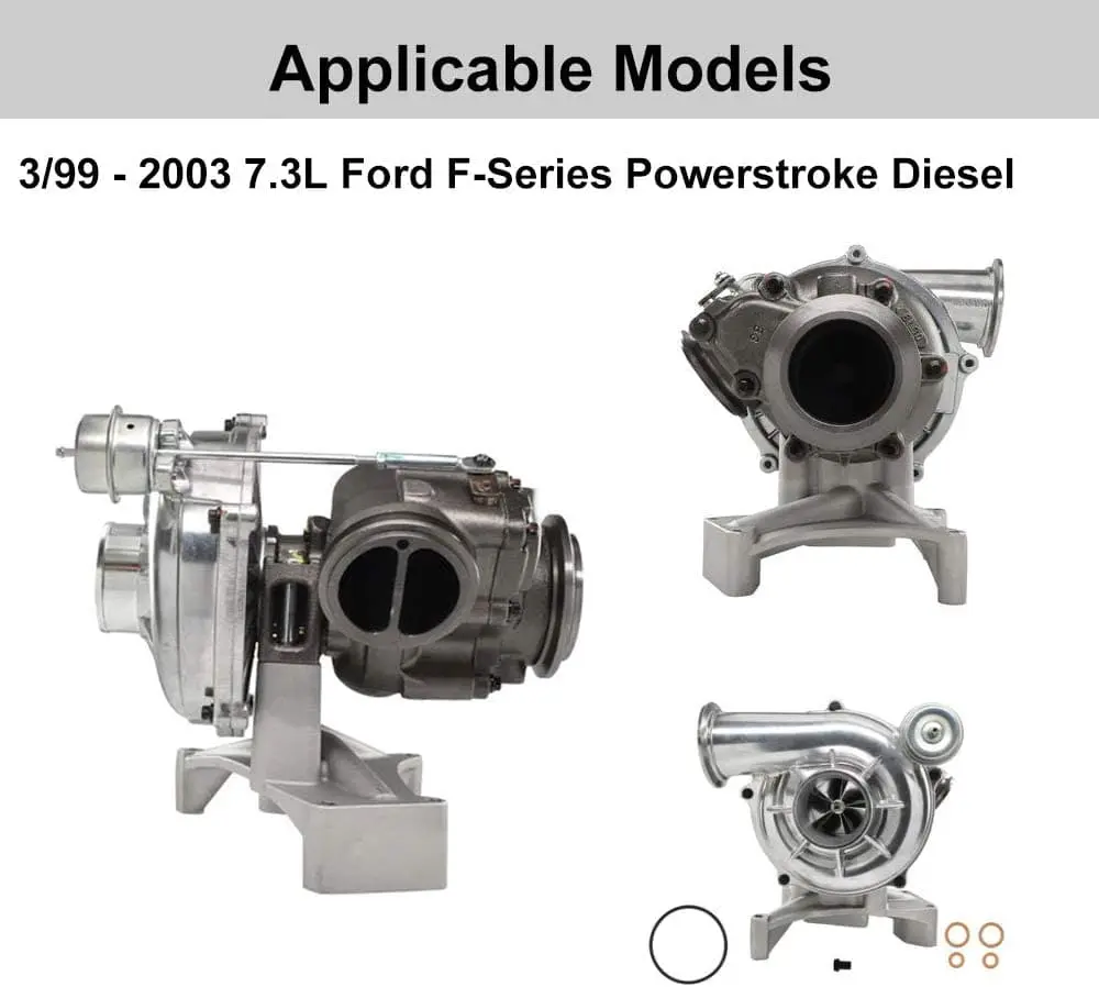 SPELAB Non-EBP Valve Kit for Ford 1999.5-2003 7.3L Powerstroke Diesel Turbo Pedestal +Bolts & Exhaust Housing - Image 5