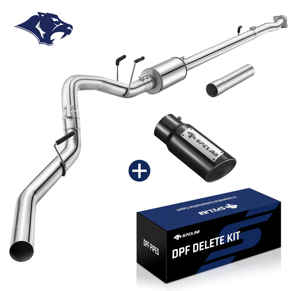 4‘’/5‘’ DPF Delete Race Pipe Exhaust for 2011-2024 Ford 6.7 Powerstroke F250 F350 F450 - Image 16