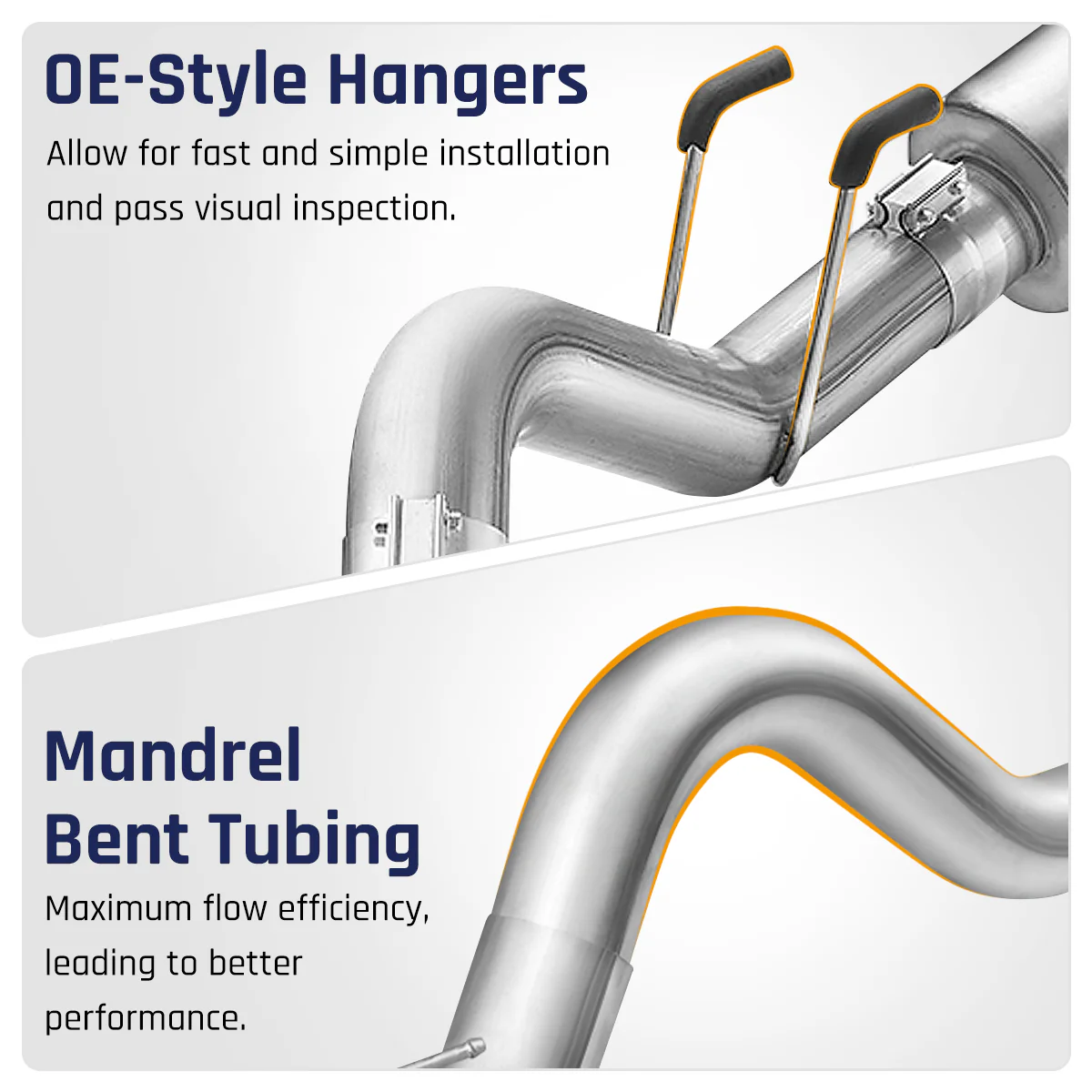 4‘’/5‘’ DPF Delete Race Pipe Exhaust for 2011-2024 Ford 6.7 Powerstroke F250 F350 F450 - Image 4