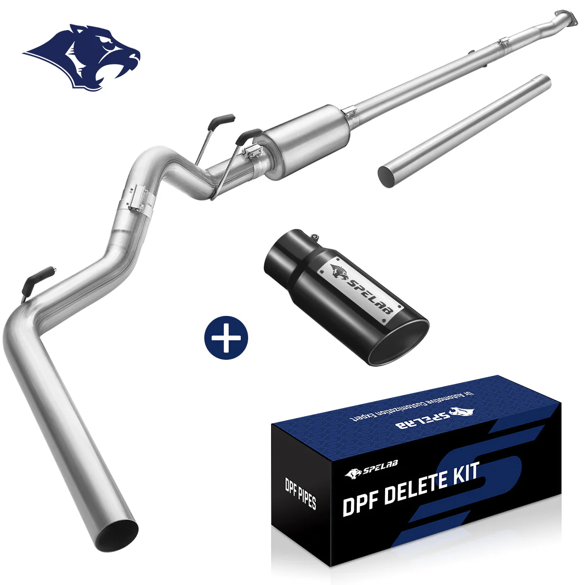 4‘’/5‘’ DPF Delete Race Pipe Exhaust for 2011-2024 Ford 6.7 Powerstroke F250 F350 F450 - Image 5