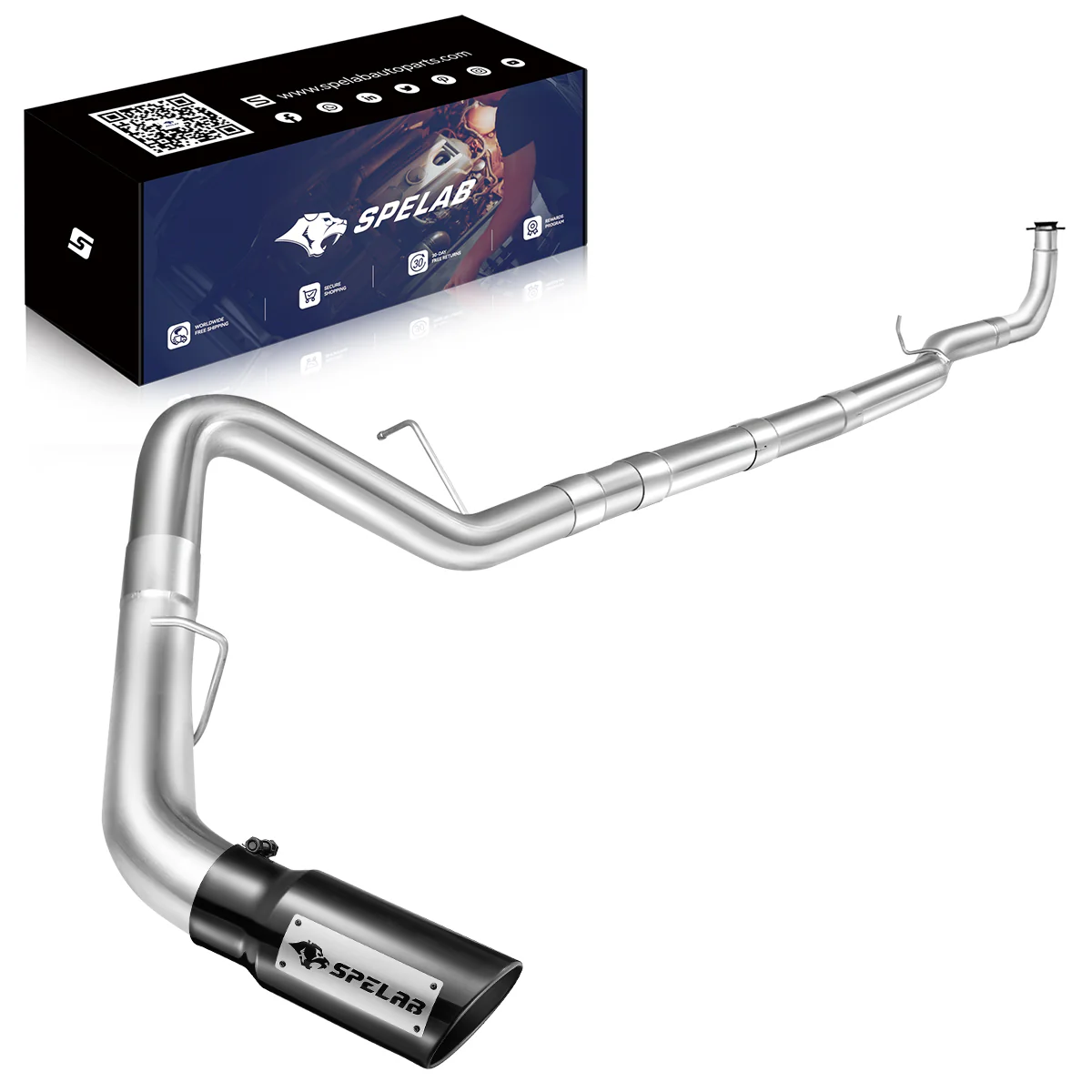 4"/5" 2017-2025 L5P 6.6 Duramax DPF Delete Race Pipe Chevy GMC 2500HD 3500HD | SPELAB - Image 20