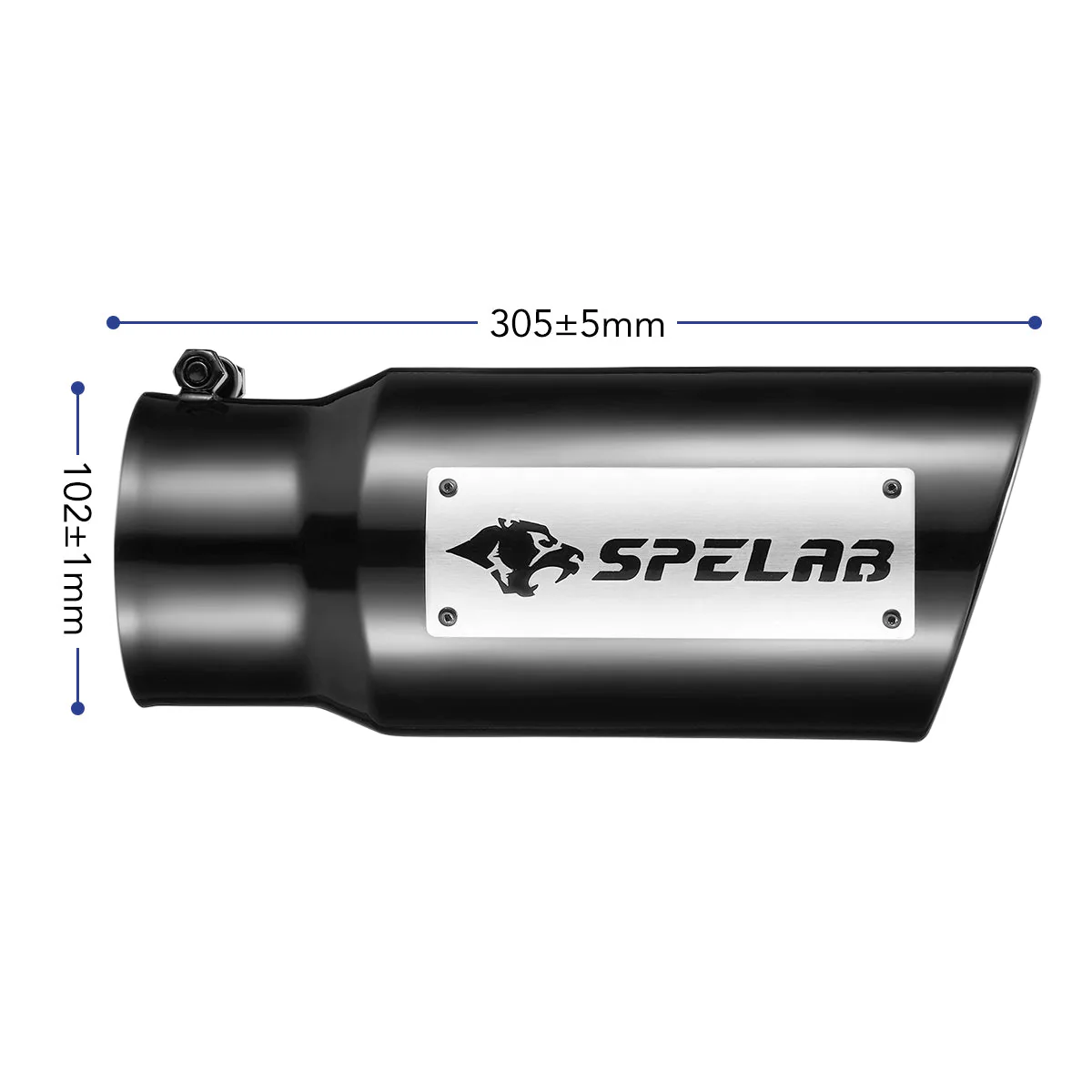 SPELAB Upgrade Exhaust Tip - 4In 5Out, 5In 6Out, 12''Length, T304 - Image 7